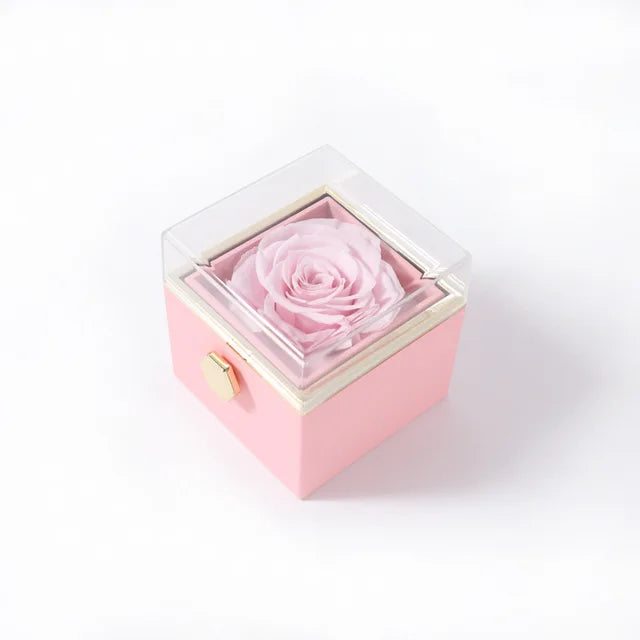 Caixa Porta Jóias com Rosa Eterna