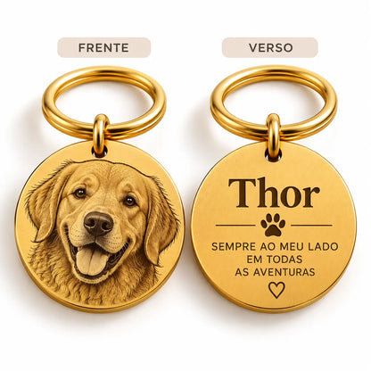 Chaveiro Retrato do Meu Pet – Foto Personalizada