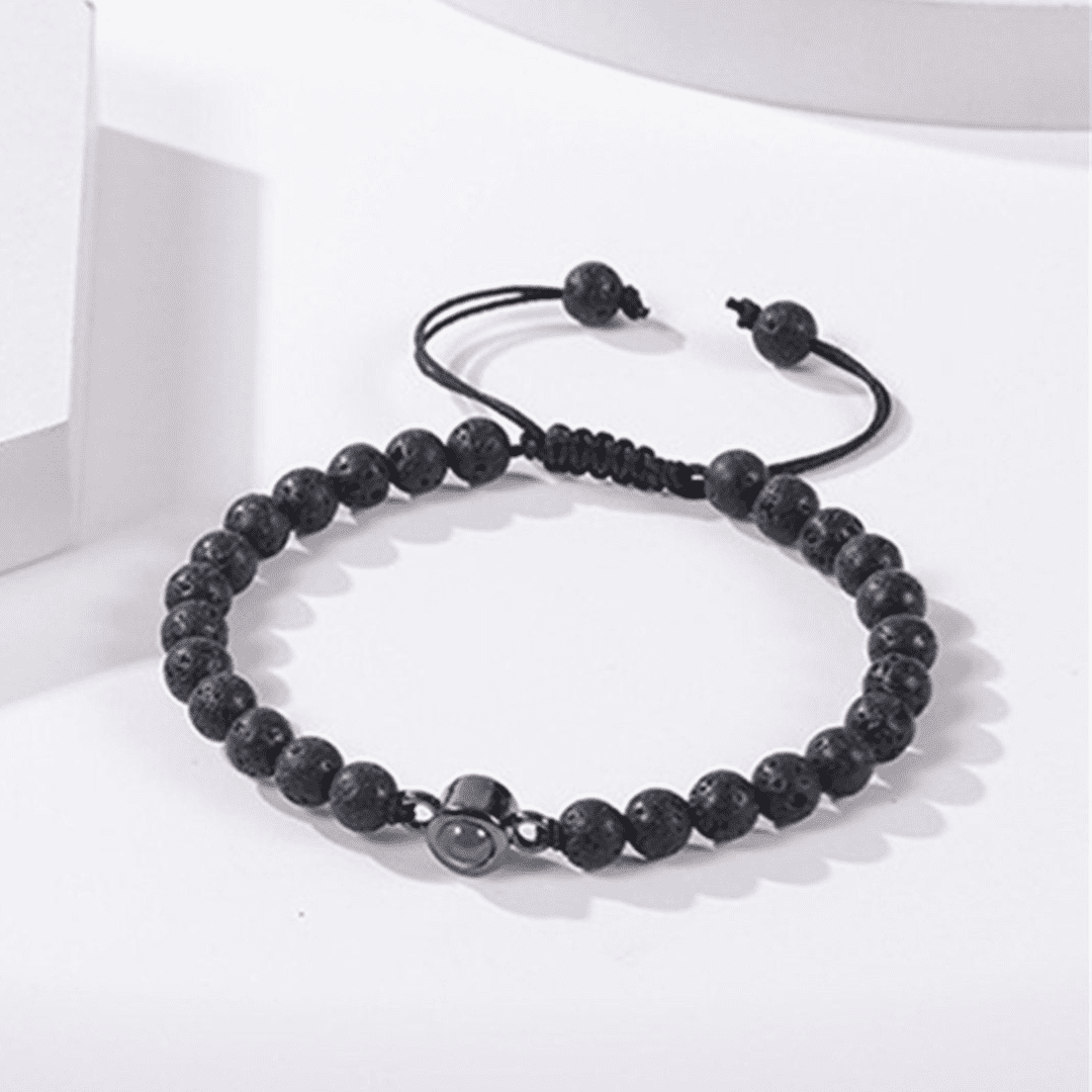 Pulseira Memórias em Pedra Vulcânica - Uniquale