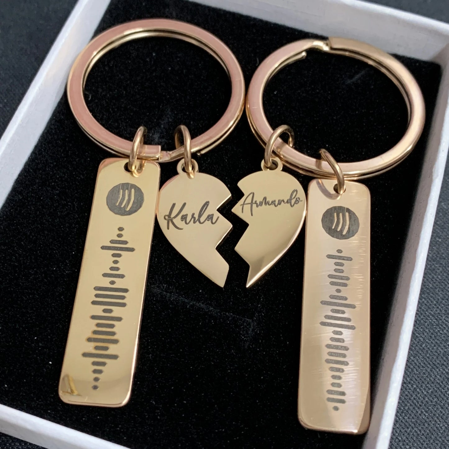 Chaveiro Spotify Corações Conectados