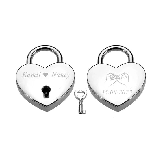 Chaveiro Cadeado do Amor Personalizado