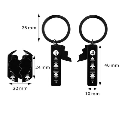 Chaveiro Spotify Corações Conectados