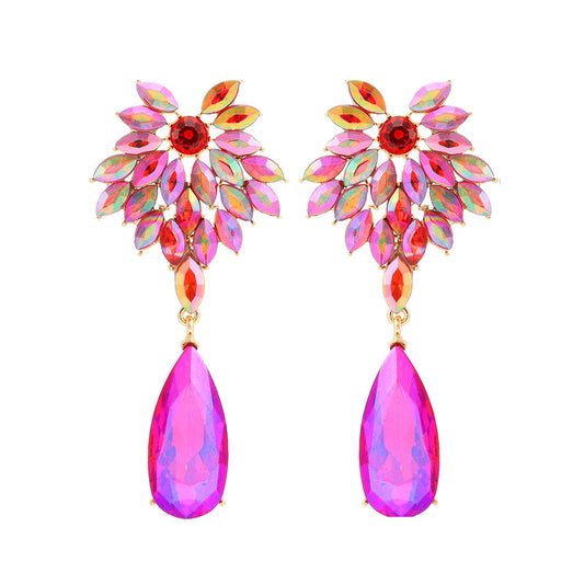 Brincos Folhas Brilhantes
