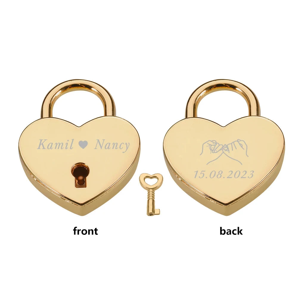 Chaveiro Cadeado do Amor Personalizado