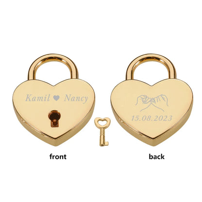 Chaveiro Cadeado do Amor Personalizado