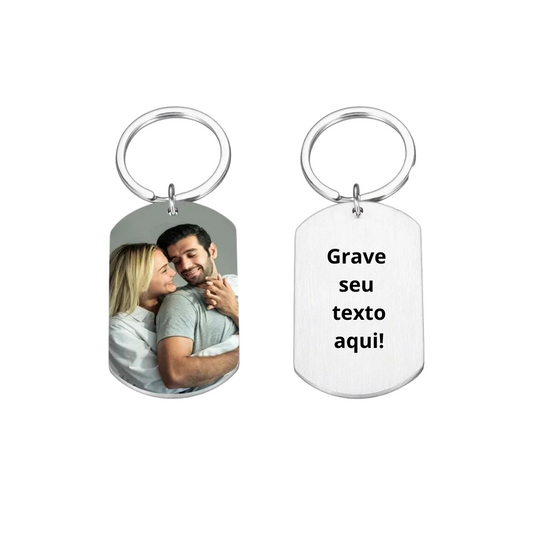 Chaveiro Foto e Mensagem