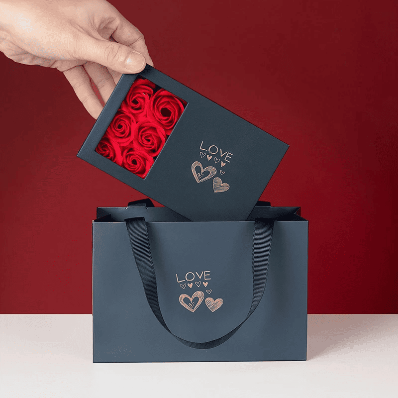 Caixa com Rosas