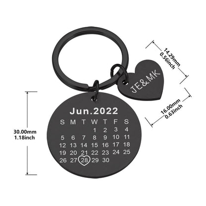 Chaveiro Calendário Memórias com foto - Uniquale