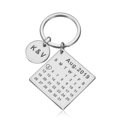 Chaveiro Calendário Memórias Personalizado - Uniquale