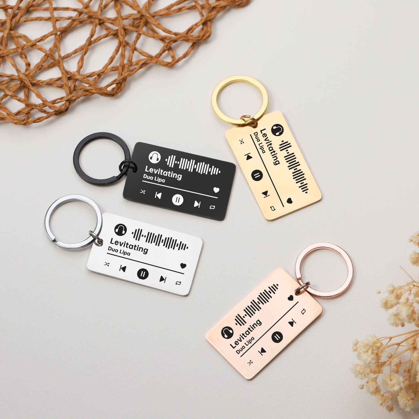 Chaveiro Spotify Quadrado - Uniquale